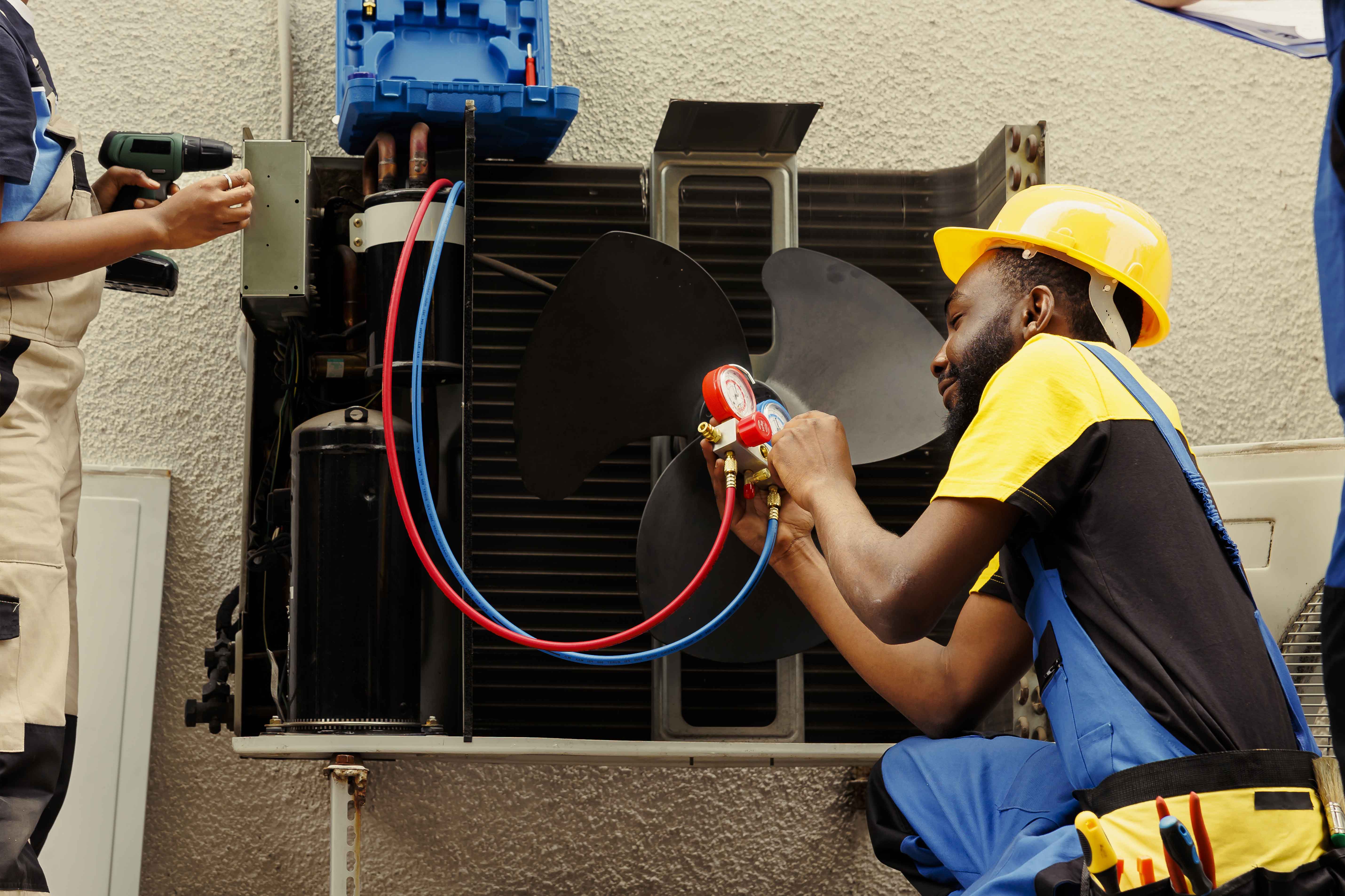 [Image d'un système de climatisation industrielle]
